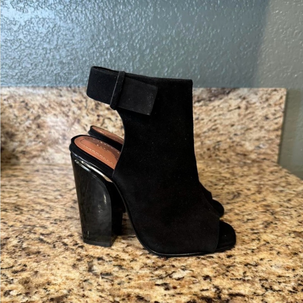 Zara women open toe sling back ankle booties size 5